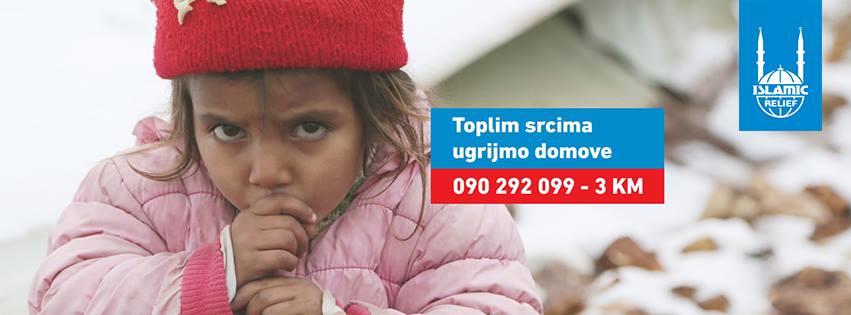 Akcija Islamic Reliefa BiH: Ugrijmo hladne domove